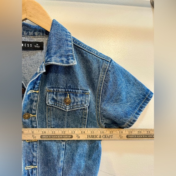 Lioness "U Know What's Up" Denim Romper Size M Princess Polly - Picture 7 of 9